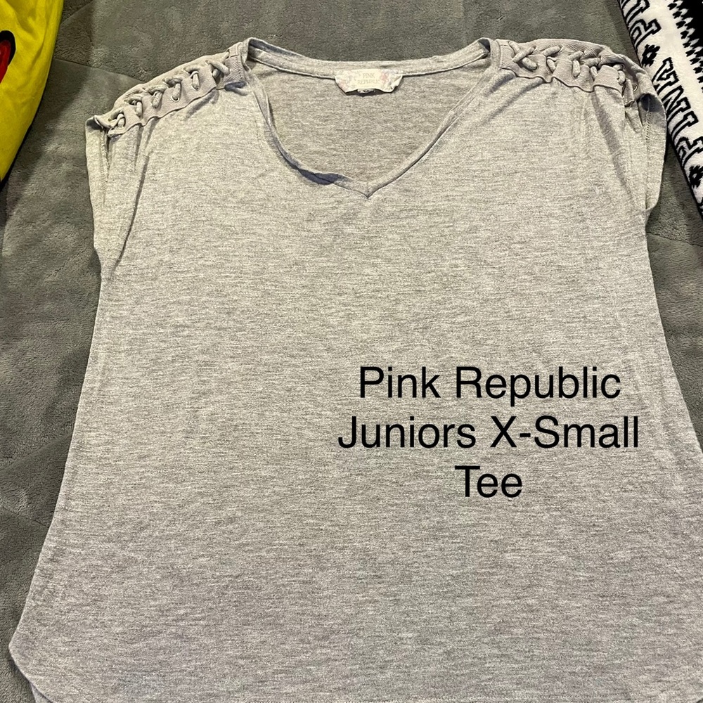 Pink Republic top with laced sleeves